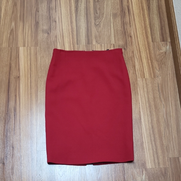 Gianfranco Ferre Red Knee-Length Pencil Skirt for Work